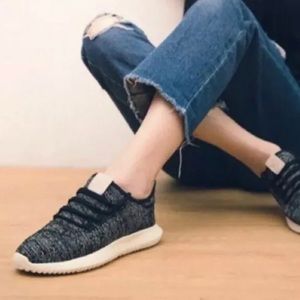 ADIDAS TUBULAR SHADOW  BB6370 women's running shoes black/white size 8.5